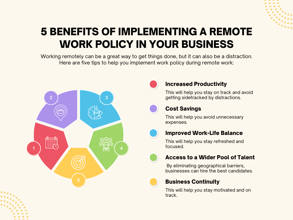 5 Benefits of Implementing a Remote Work Policy in Your Business
